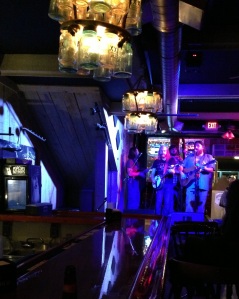 Volunteer String Band at Bootlegger's Inn. Check out the lights.